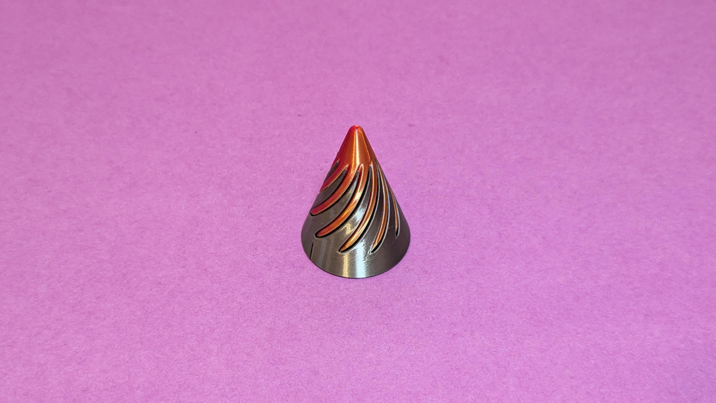 3D Printed Impossible Fidget Cone - Spiral Fidget Toy - Fun Toy - Stress and Anxiety Relief Toy - Multiple Colors Available!