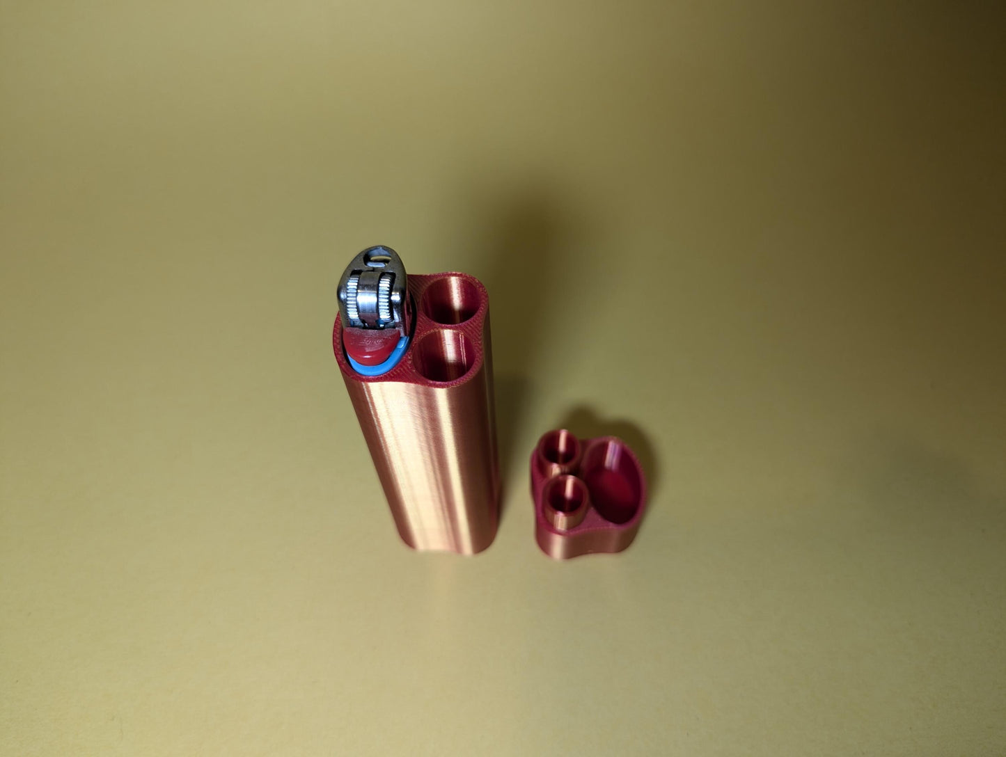 Airtight Smell-Proof Storage Container for Lighter and Two Slim Essentials | 3D Printed Case in Multiple Sizes and Colors