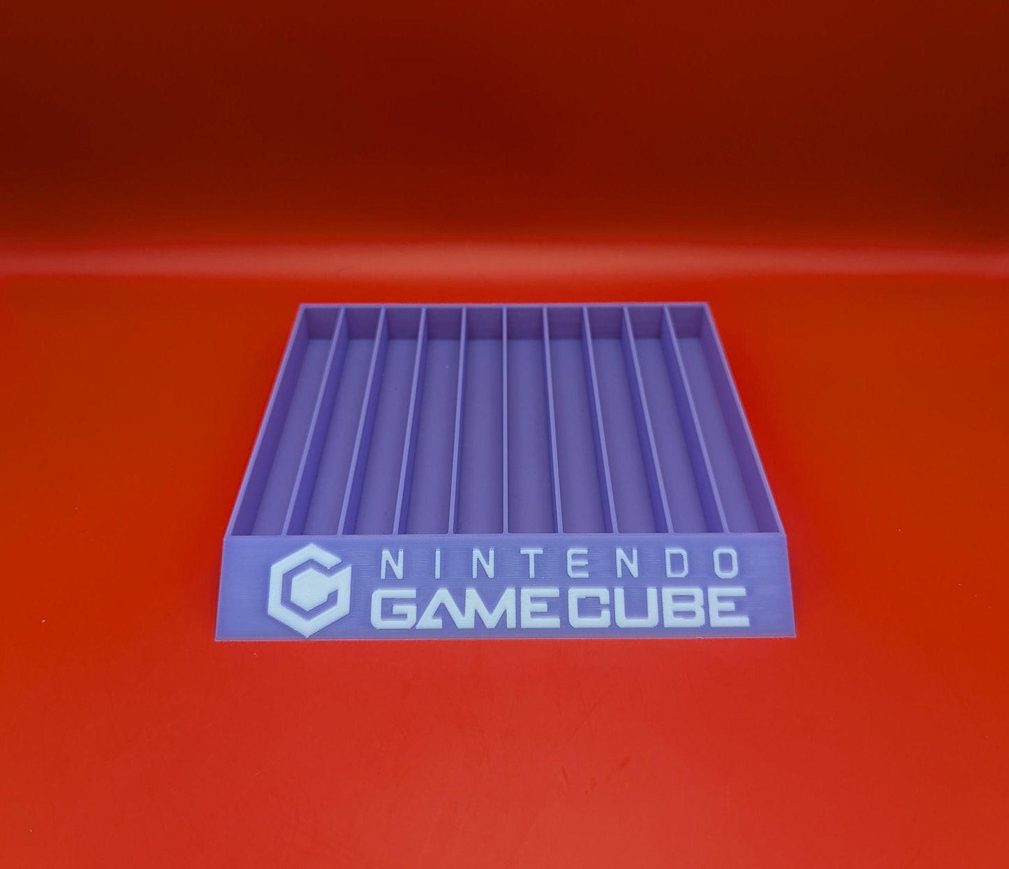 Nintendo Gamecube 10 Games Case Holders - Fits Up to 10 Games - 3D Printed Gamecube Game Case Holder Organizer Tray Unique Home Décor