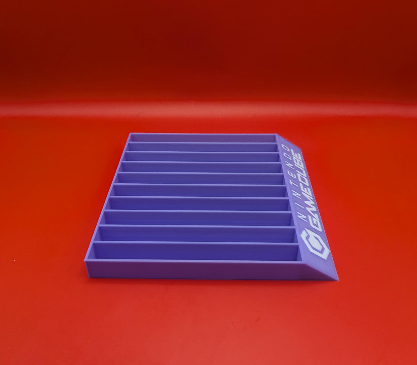 Nintendo Gamecube 10 Games Case Holders - Fits Up to 10 Games - 3D Printed Gamecube Game Case Holder Organizer Tray Unique Home Décor