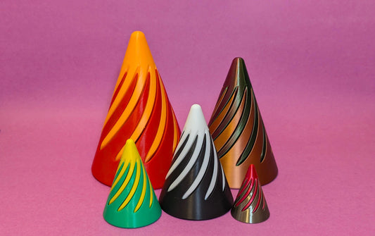 3D Printed Impossible Fidget Cone - Spiral Fidget Toy - Fun Toy - Stress and Anxiety Relief Toy - Multiple Colors Available!