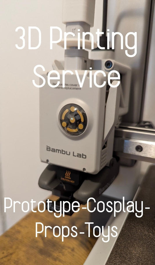 Custom 3D Printing Service - Multicolor, Fast Prototyping, cosplay, props, send STL file and print - High Quality