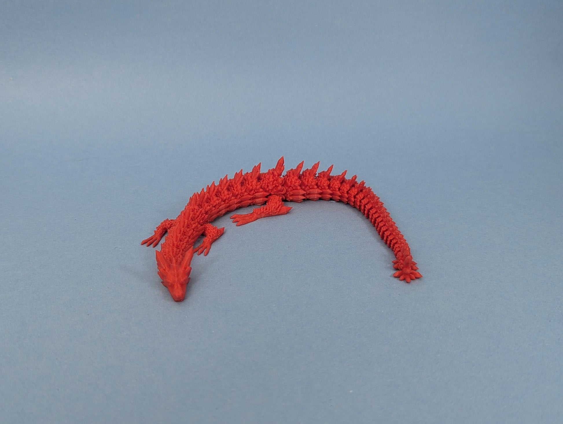 3D Printed Articulating Crystal Dragon Sea Serpent Dragon Giant Flexible Fidget Toy Articulated Giant Flexible Fidget Toy TikTok