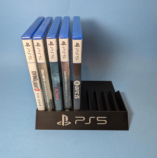 PlayStation 5 10 Games Case Holders - Fits Up to 10 Games - Sony PS5 Video Game Case Holder Game Organizer Tray Unique Home Décor