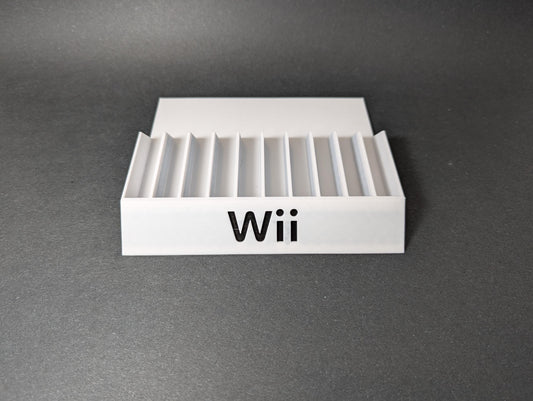 Wii 10 Games Case Holders - Fits Up to 10 Games - Nintendo Wii Video Game Case Holder Game Organizer Tray Unique Home Décor