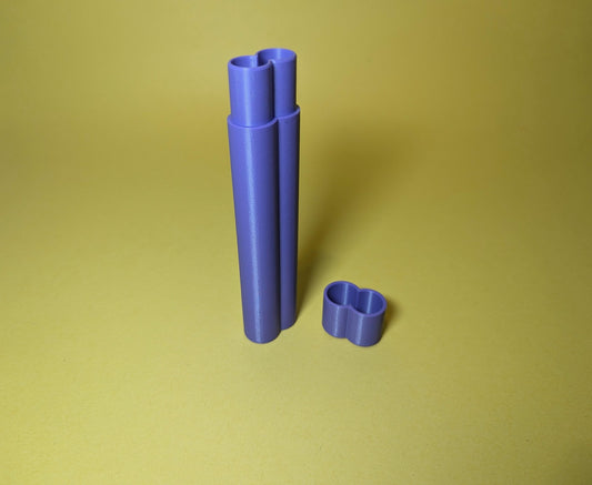 Doob Tube for 2 Prerolls/Pens Airtight Smell Proof Joint Stash Kit Container Case 3D Printed, Multiple sizes and colors