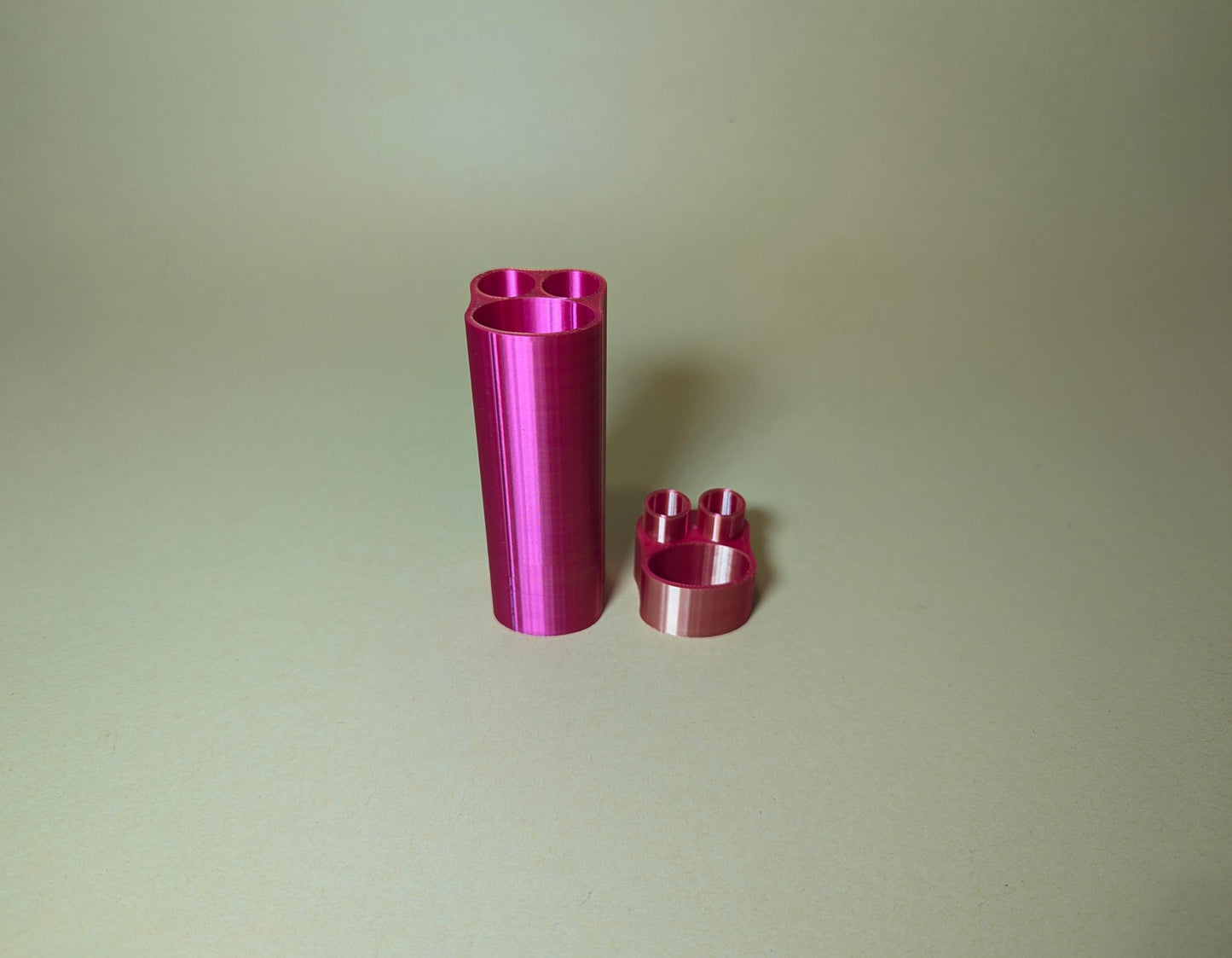 Doob Tube for Lighter and 2 Prerolls/Pens Airtight Smell Proof Joint Stash Kit Container Case 3D Printed