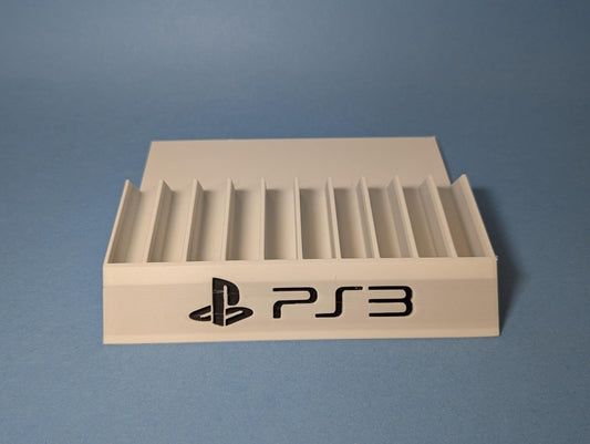 PlayStation 3 10 Games Case Holders - Fits Up to 10 Games - Sony PS3 Video Game Case Holder Game Organizer Tray Unique Home Décor