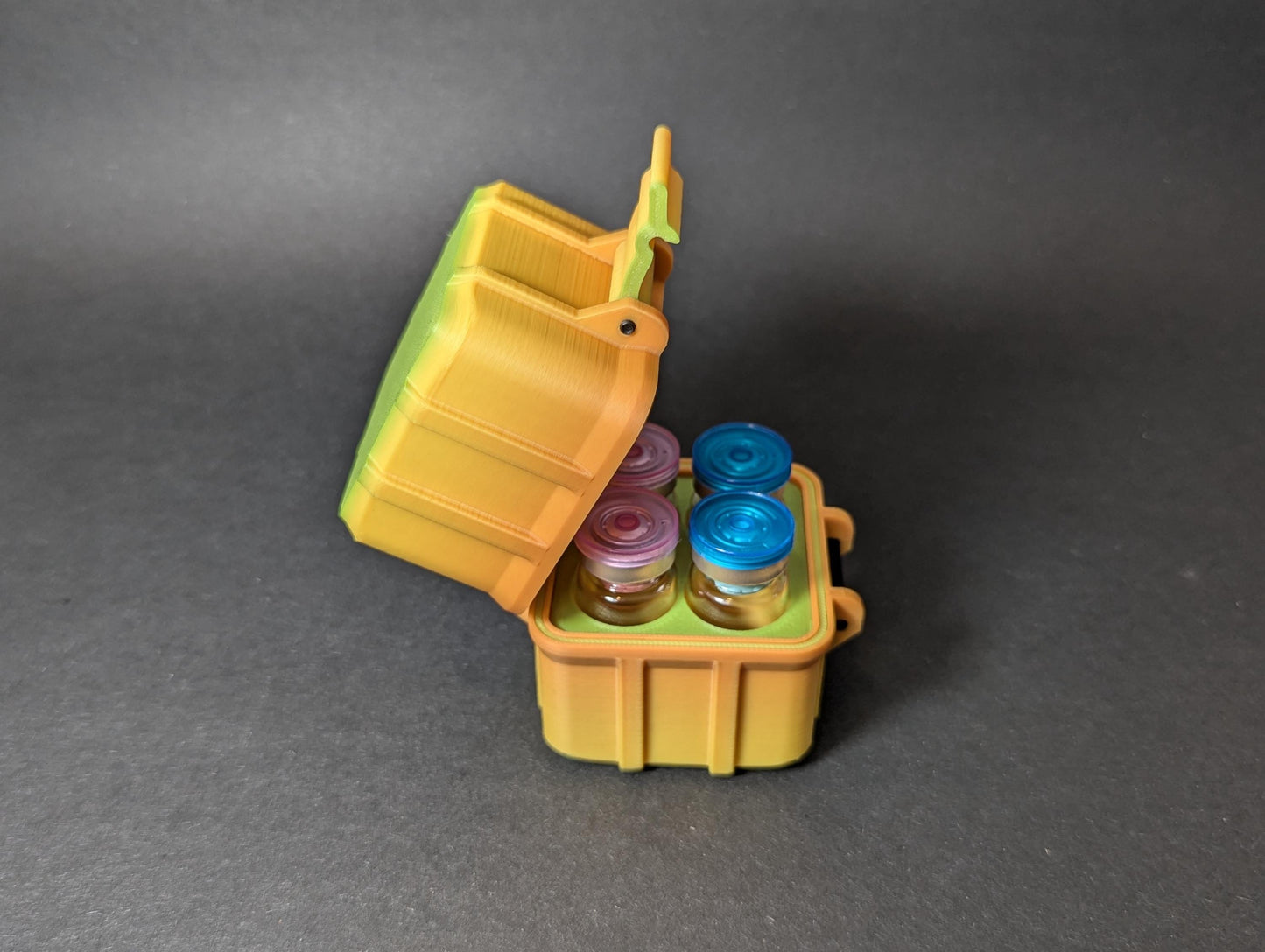 10ml 4 Slot Peptide Insulin Testosterone Vial Storage Container Organizer Box for Fridge, Freezer, Travel, Shipping Multiple Colors