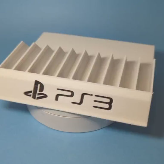 PlayStation 3 10 Games Case Holders - Fits Up to 10 Games - Sony PS3 Video Game Case Holder Game Organizer Tray Unique Home Décor