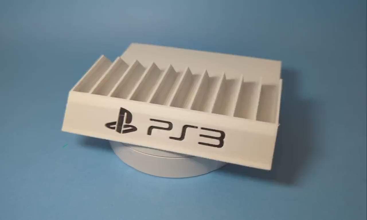 PlayStation 3 10 Games Case Holders - Fits Up to 10 Games - Sony PS3 Video Game Case Holder Game Organizer Tray Unique Home Décor