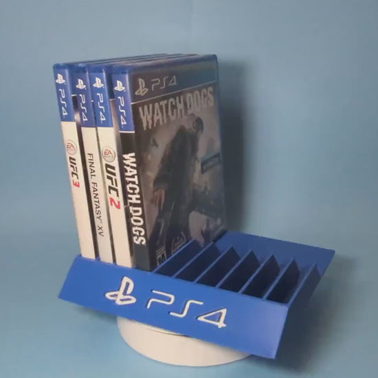 PlayStation 4 10 Games Case Holders - Fits Up to 10 Games - Sony PS4 Video Game Case Holder Game Organizer Tray Unique Home Décor