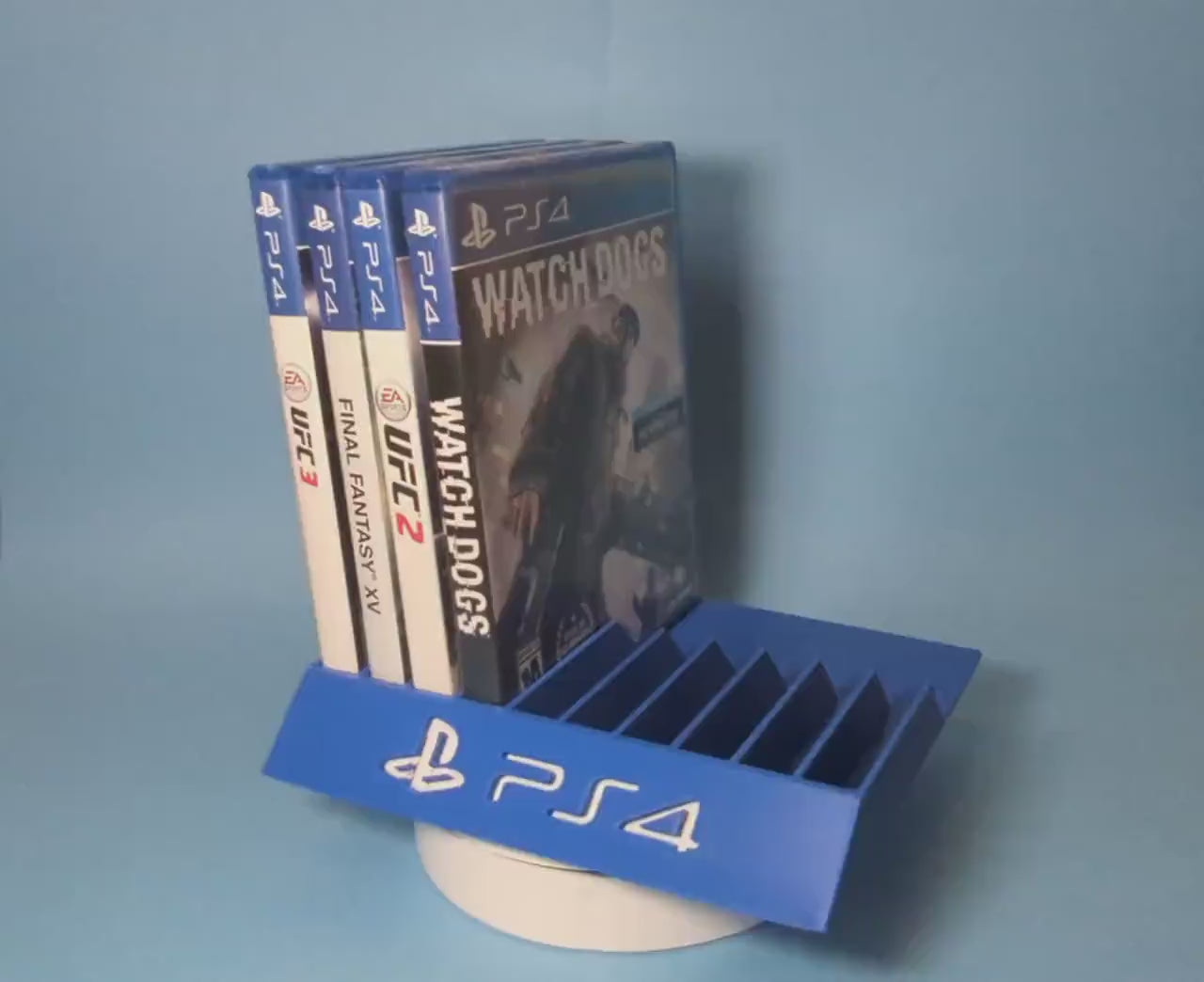 PlayStation 4 10 Games Case Holders - Fits Up to 10 Games - Sony PS4 Video Game Case Holder Game Organizer Tray Unique Home Décor