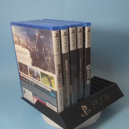 PlayStation 5 10 Games Case Holders - Fits Up to 10 Games - Sony PS5 Video Game Case Holder Game Organizer Tray Unique Home Décor