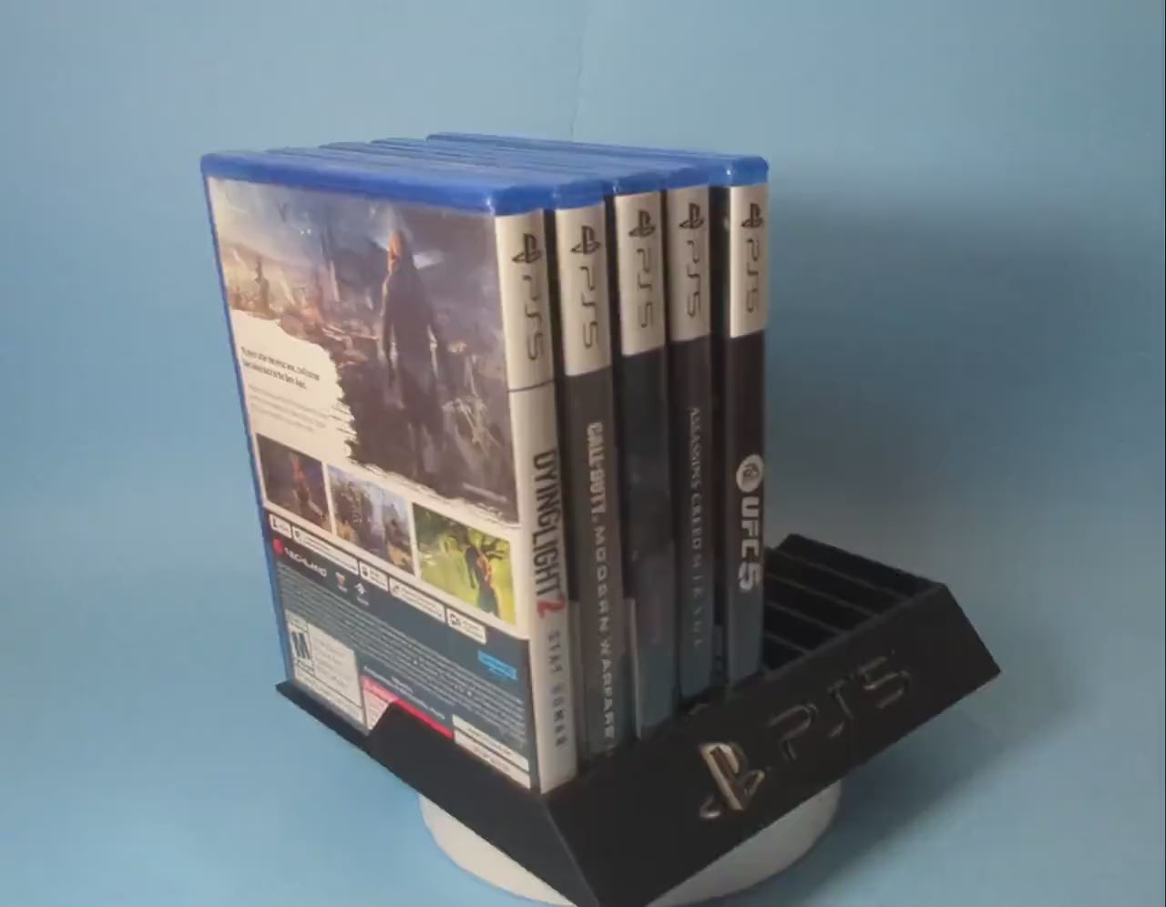 PlayStation 5 10 Games Case Holders - Fits Up to 10 Games - Sony PS5 Video Game Case Holder Game Organizer Tray Unique Home Décor