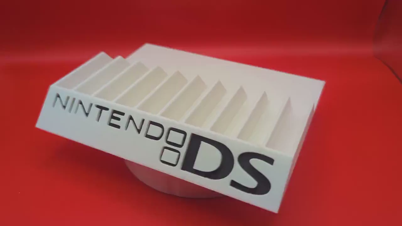 Nintendo DS 10 Games Case Holders - Fits Up to 10 Games - 3D Printed DS Game Cartidge Case Holder Organizer Tray Unique Home Décor