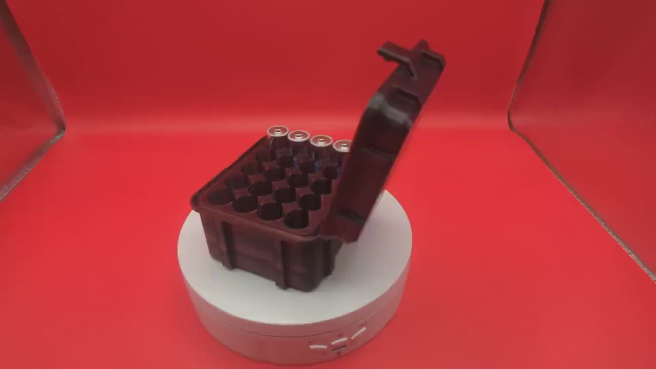 Rugged AA 20 Slot Battery Holder | Battery Box Organizer Container Storage Case 3D Printed Shipping Multiple Colors