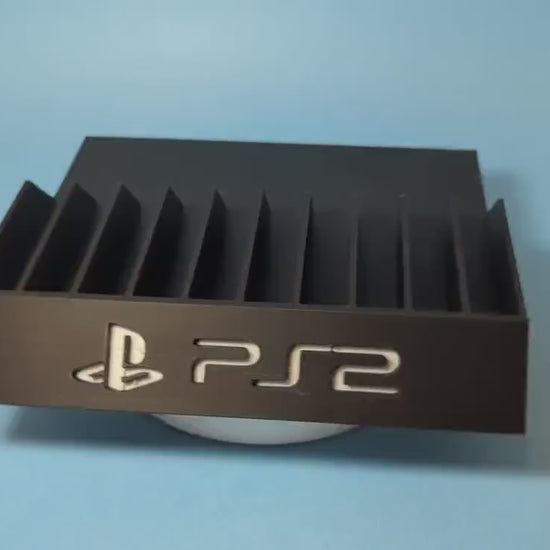 PlayStation 2 10 Games Case Holders - Fits Up to 10 Games - Sony PS2 Video Game Case Holder Game Organizer Tray Unique Home Décor