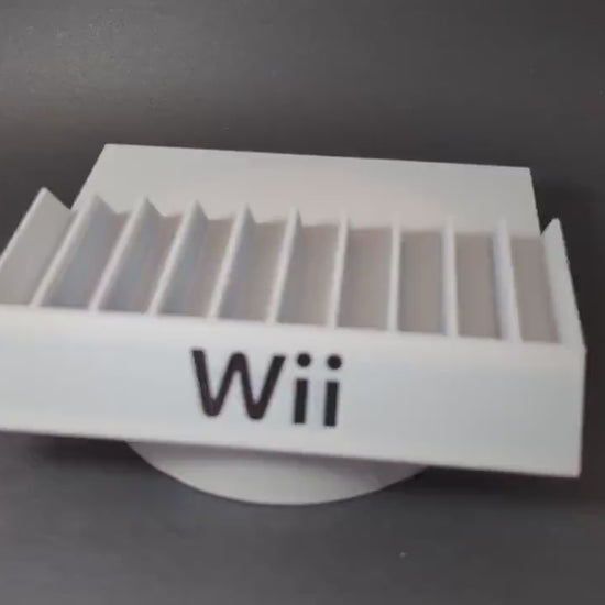 Wii 10 Games Case Holders - Fits Up to 10 Games - Nintendo Wii Video Game Case Holder Game Organizer Tray Unique Home Décor