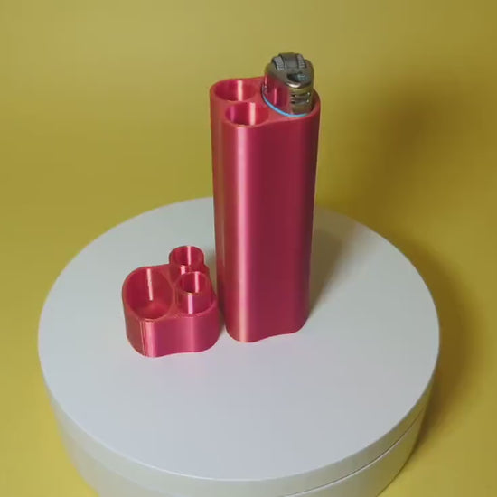 Doob Tube for Lighter and 2 Prerolls/Pens Airtight Smell Proof Joint Stash Kit Container Case 3D Printed