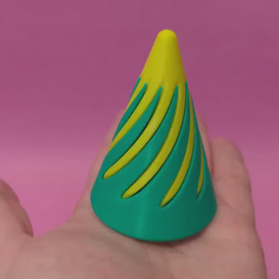 3D Printed Impossible Fidget Cone - Spiral Fidget Toy - Fun Toy - Stress and Anxiety Relief Toy - Multiple Colors Available!