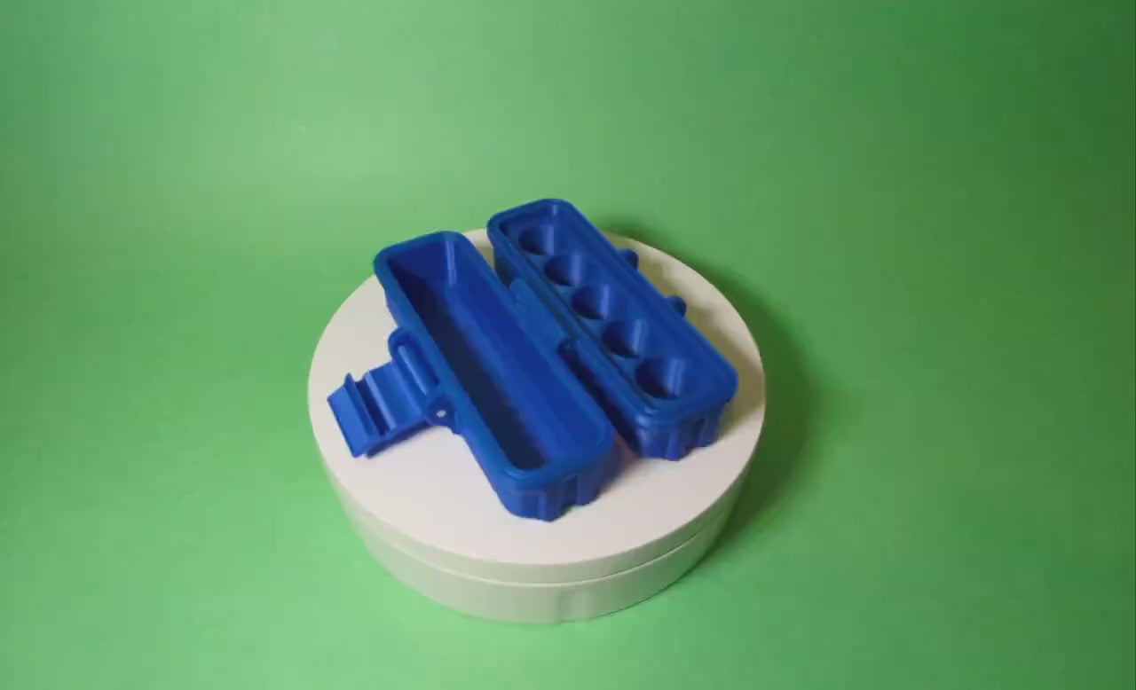 3ml 5 Slot Peptide Insulin Testosterone Vial Storage Container Organizer Box for Fridge, Freezer, Travel, Shipping Multiple Colors